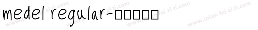 medel regular字体转换